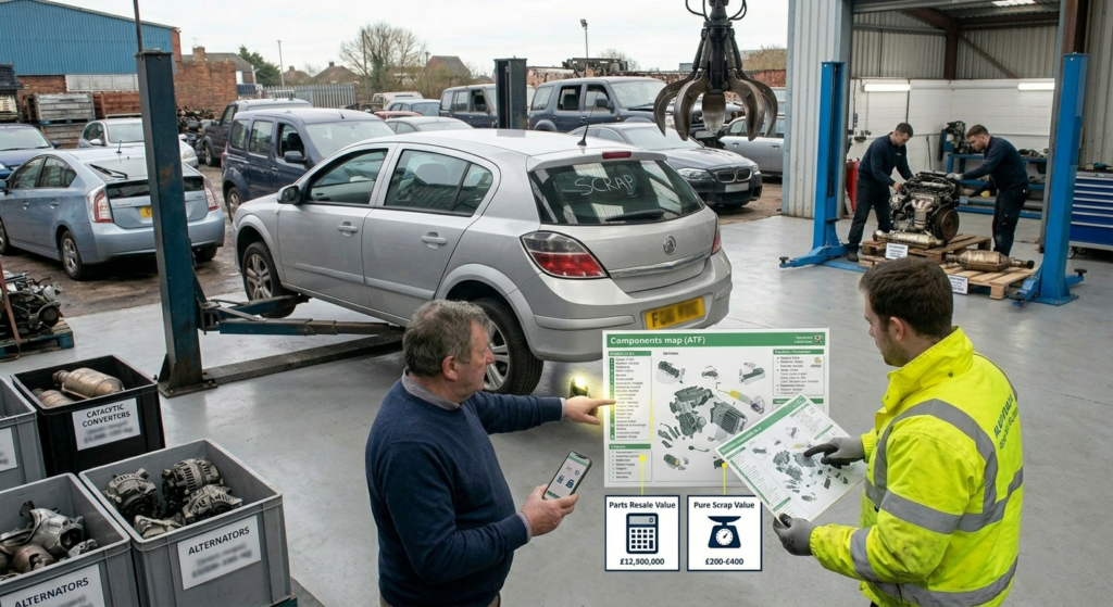 why do scrap car prices change uk