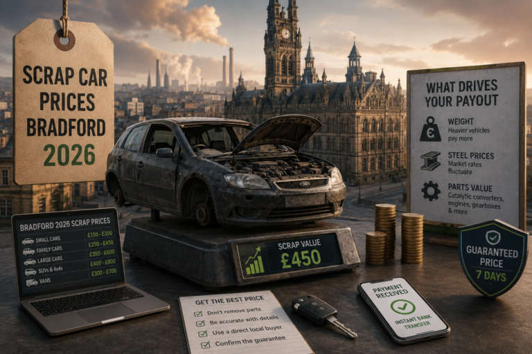Scrap Car Prices in Bradford – What to Expect in 2026