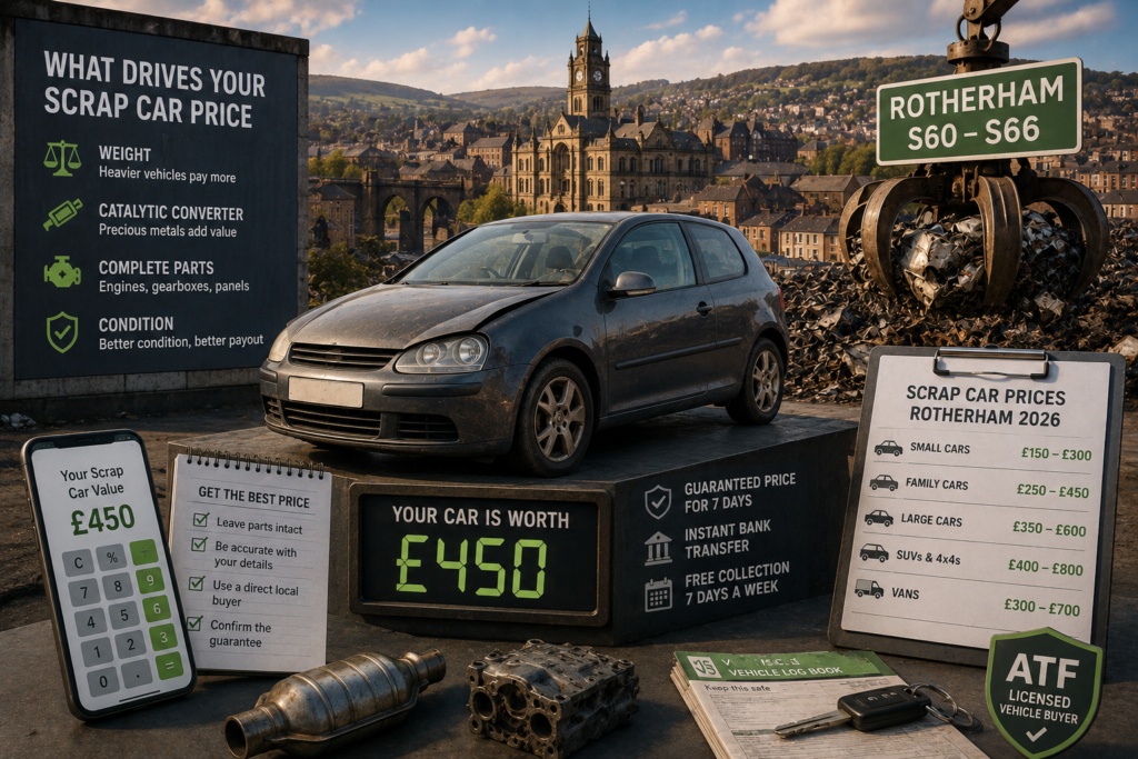 scrap car prices rotherham